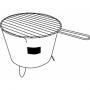 Grill BUCKET, czarny